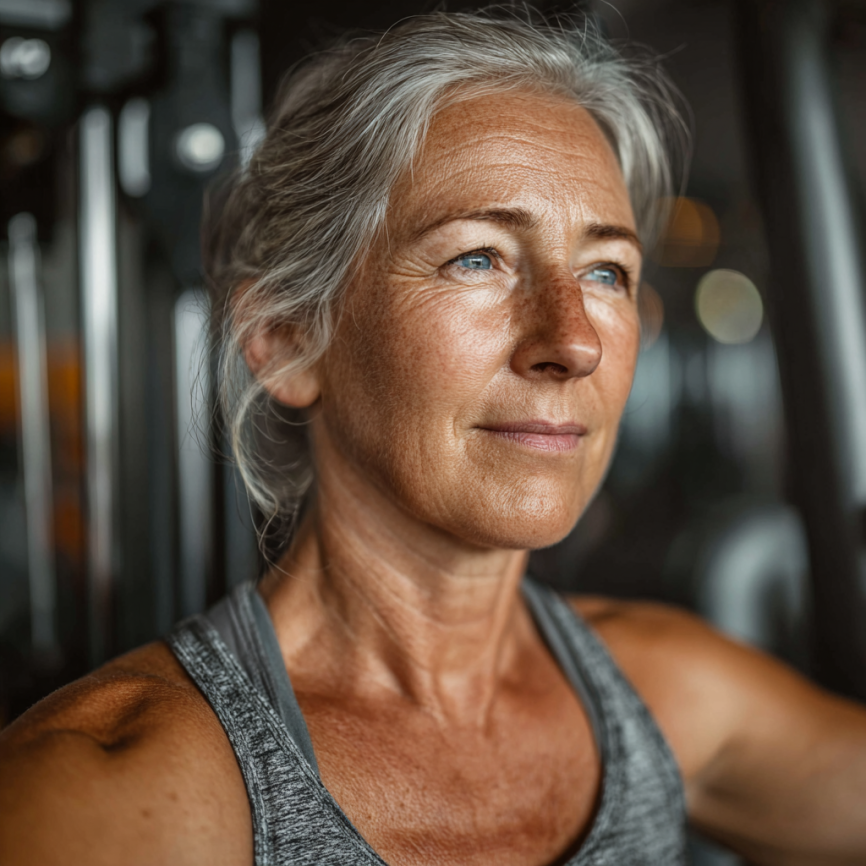 Групове заняття фітнесом для літніх людей